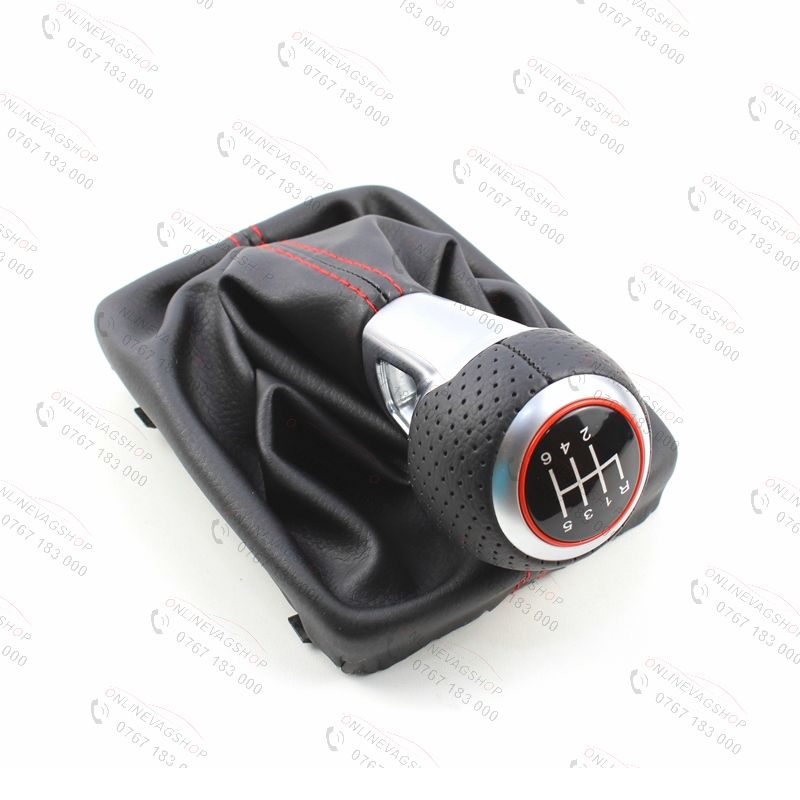 Nuca piele perforata S-line cu manson schimbator Audi A4 B8, B8,5, A5,A6 4F ,Q5